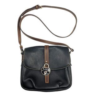 Dooney and Bourke Lock Leather Crossbody Shoulder hand bag